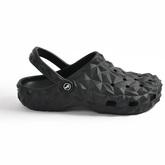 Smoothlite Diamond-Cut Ventilated Clogs for men in Black, image 2