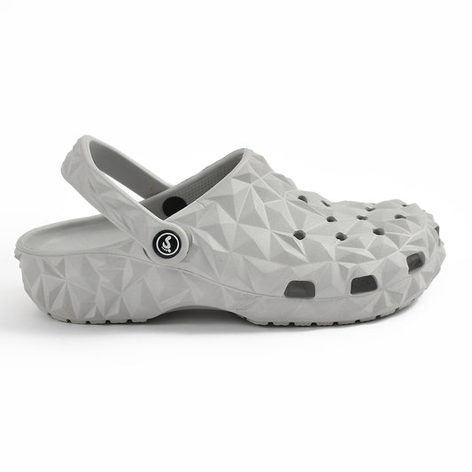 Smoothlite Diamond-Cut Ventilated Clogs for men in Light Grey, image 2