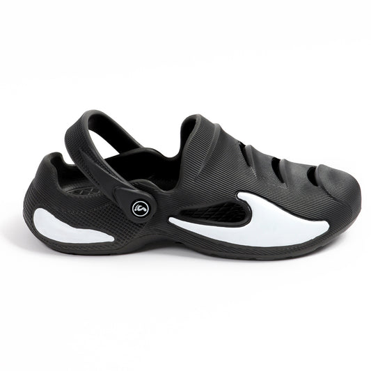 Smoothlite Painted-Heel Comfort Clogs for men in Black, image 2