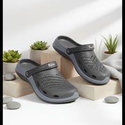 Smoothlite Classic Dual-Tone Painted Clogs for men in Dark Grey & Light Grey, image 6
