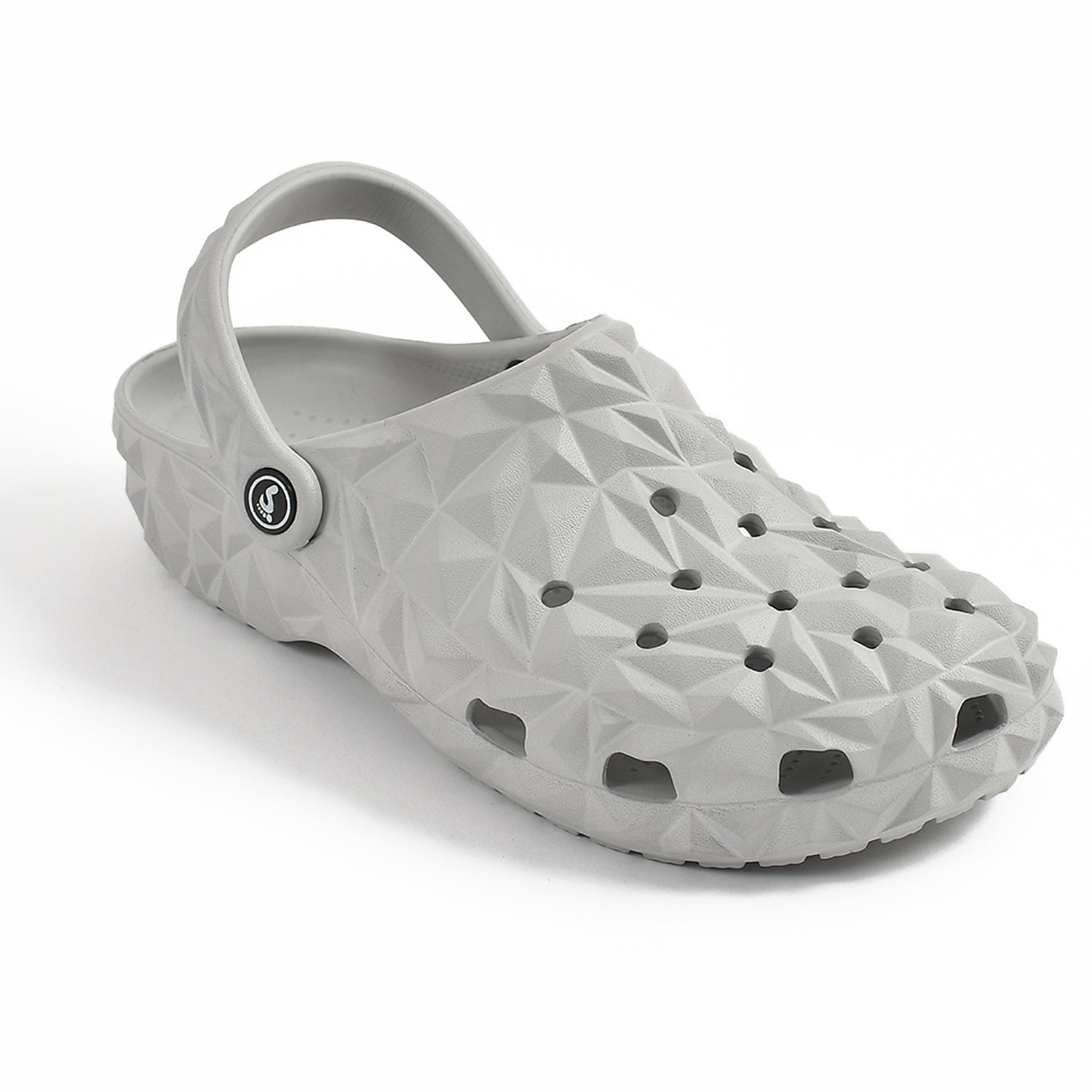 Smoothlite Diamond-Cut Ventilated Clogs for men in Light Grey, image 1