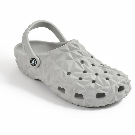 Smoothlite Diamond-Cut Ventilated Clogs for men in Light Grey, image 1