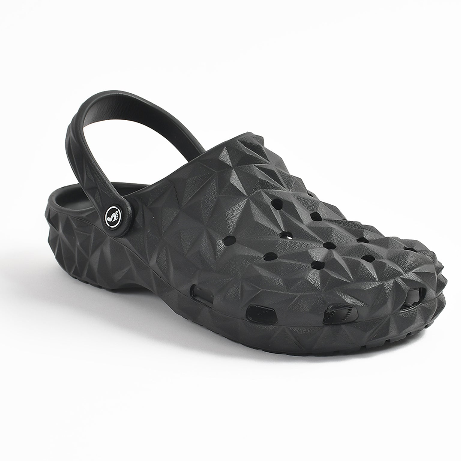 Smoothlite Diamond-Cut Ventilated Clogs for men in Black, image 1