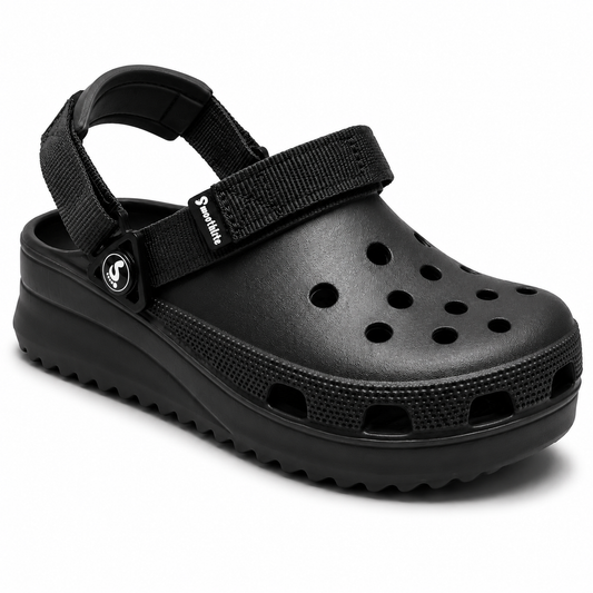 Smoothlite Ultra-Chunky Adjustable Clogs for men in Black, image 1