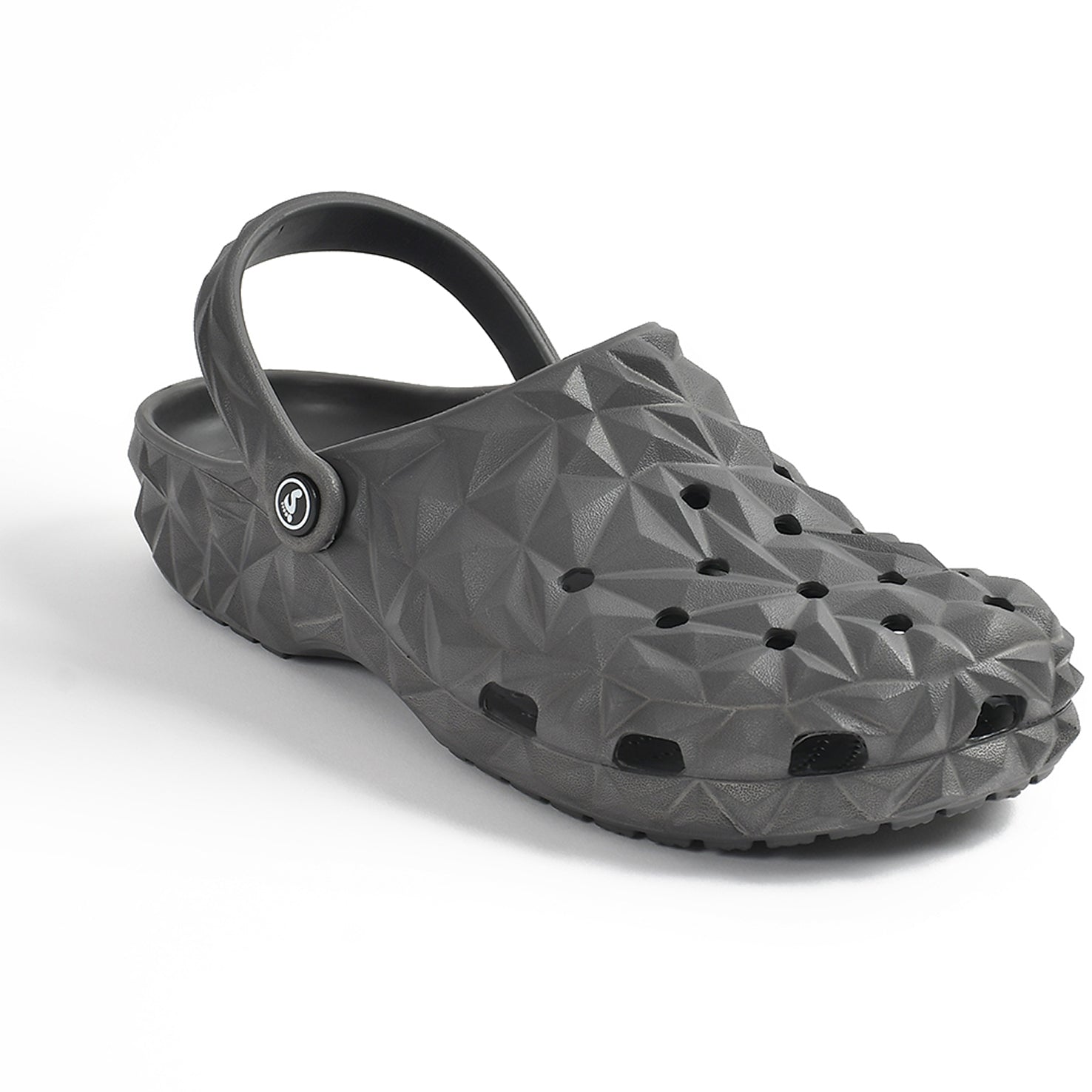 Smoothlite Diamond-Cut Ventilated Clogs for men in Dark Grey, image 1