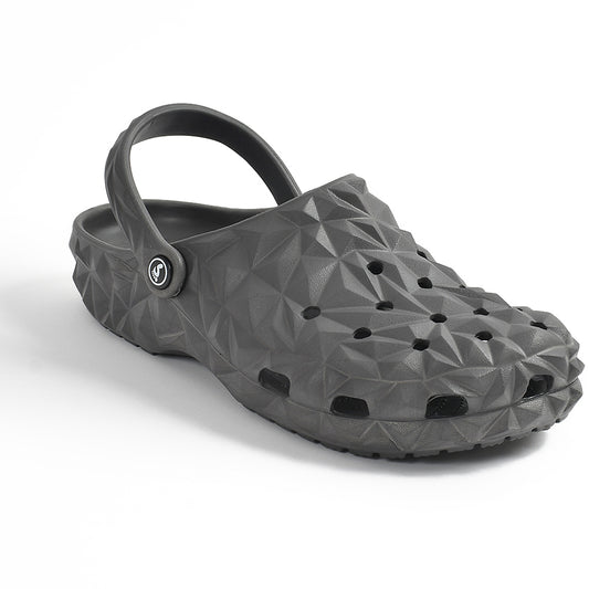 Smoothlite Diamond-Cut Ventilated Clogs for men in Dark Grey, image 1