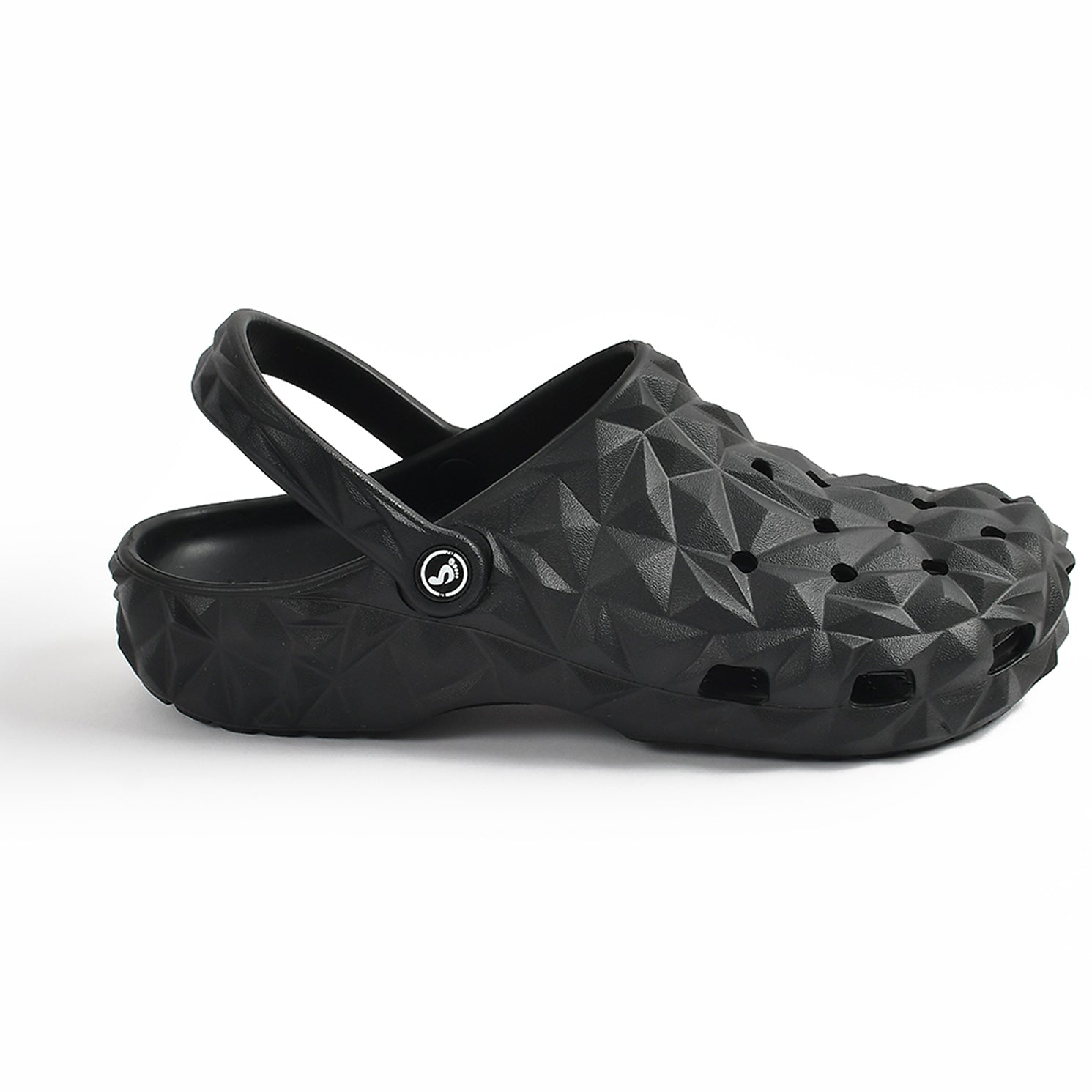 Smoothlite Diamond-Cut Ventilated Clogs for men in Black, image 2