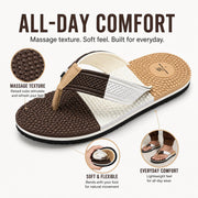 Smoothline Foot Support Massage Flip-Flops for Men
