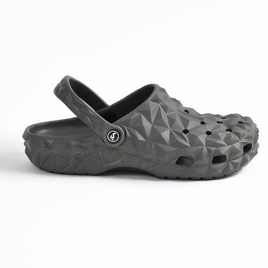 Smoothlite Diamond-Cut Ventilated Clogs for men in Dark Grey, image 2