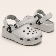 Smoothlite Ultra-Chunky Adjustable Clogs for men in Light Grey, image 3