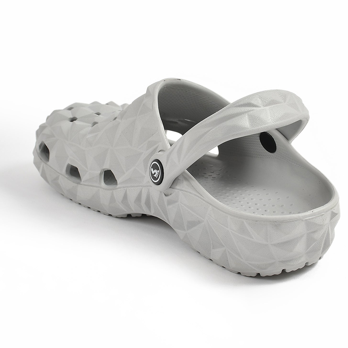 Smoothlite Diamond-Cut Ventilated Clogs for men in Light Grey, image 3