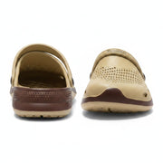 Smoothlite Classic Dual-Tone Painted Clogs for men in Beige & Brown, image 3