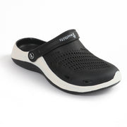 Smoothlite Classic Dual-Tone Painted Clogs for men in Black & White, image 2