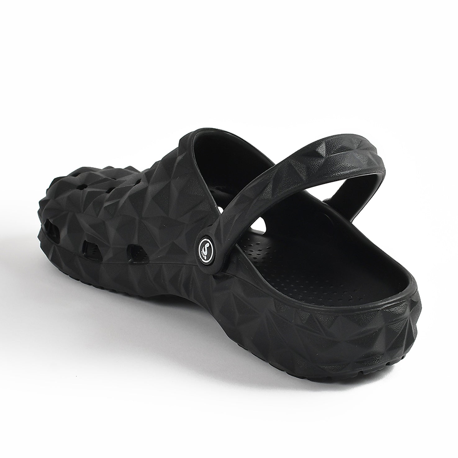 Smoothlite Diamond-Cut Ventilated Clogs for men in Black, image 3