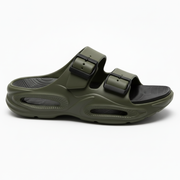 Smoothlite Dual-Tone Cushioned Slippers for men in Olive & Black, image 2