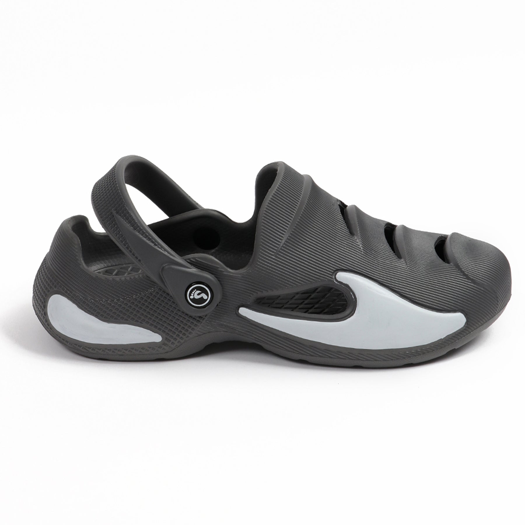 Smoothlite Painted-Heel Comfort Clogs for men in Dark Grey, image 2