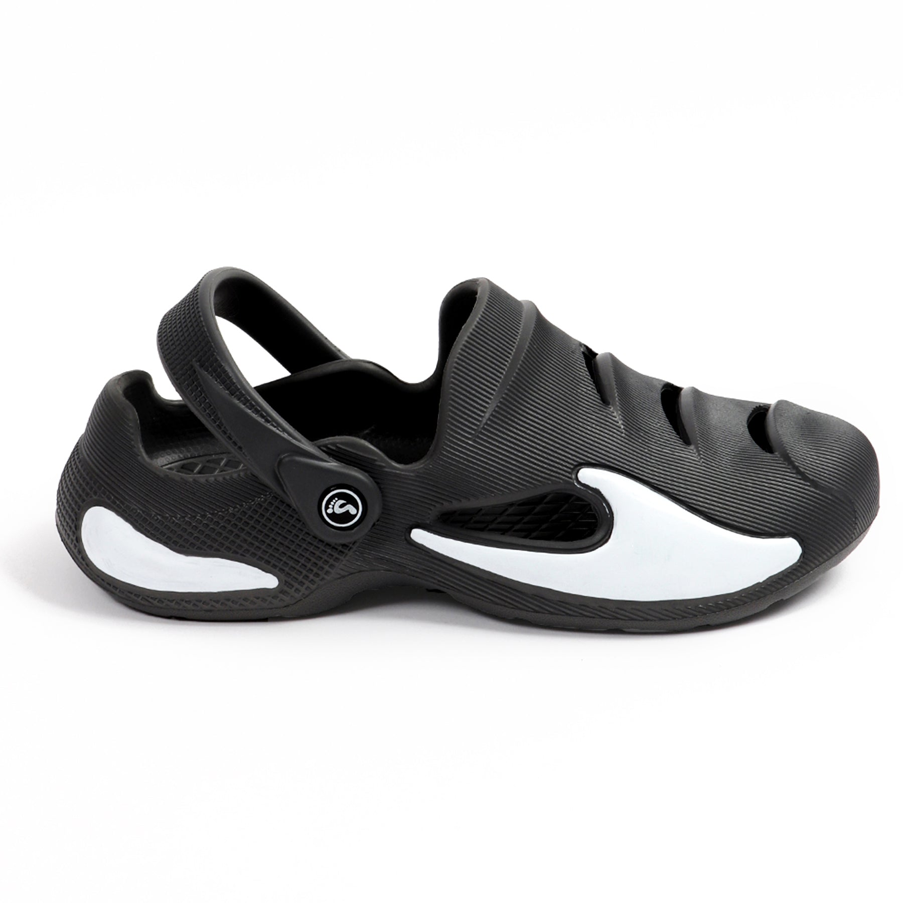Smoothlite Painted-Heel Comfort Clogs for men in Black, image 2
