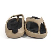 Smoothlite Dual-Tone Slides with Removable Footbed for men in Beige & Black, image 4