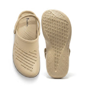 Smoothlite Classic Dual-Tone Painted Clogs for men in Beige & Brown, image 4