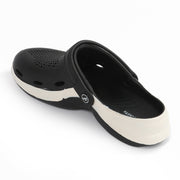 Smoothlite Classic Dual-Tone Painted Clogs for men in Black & White, image 3