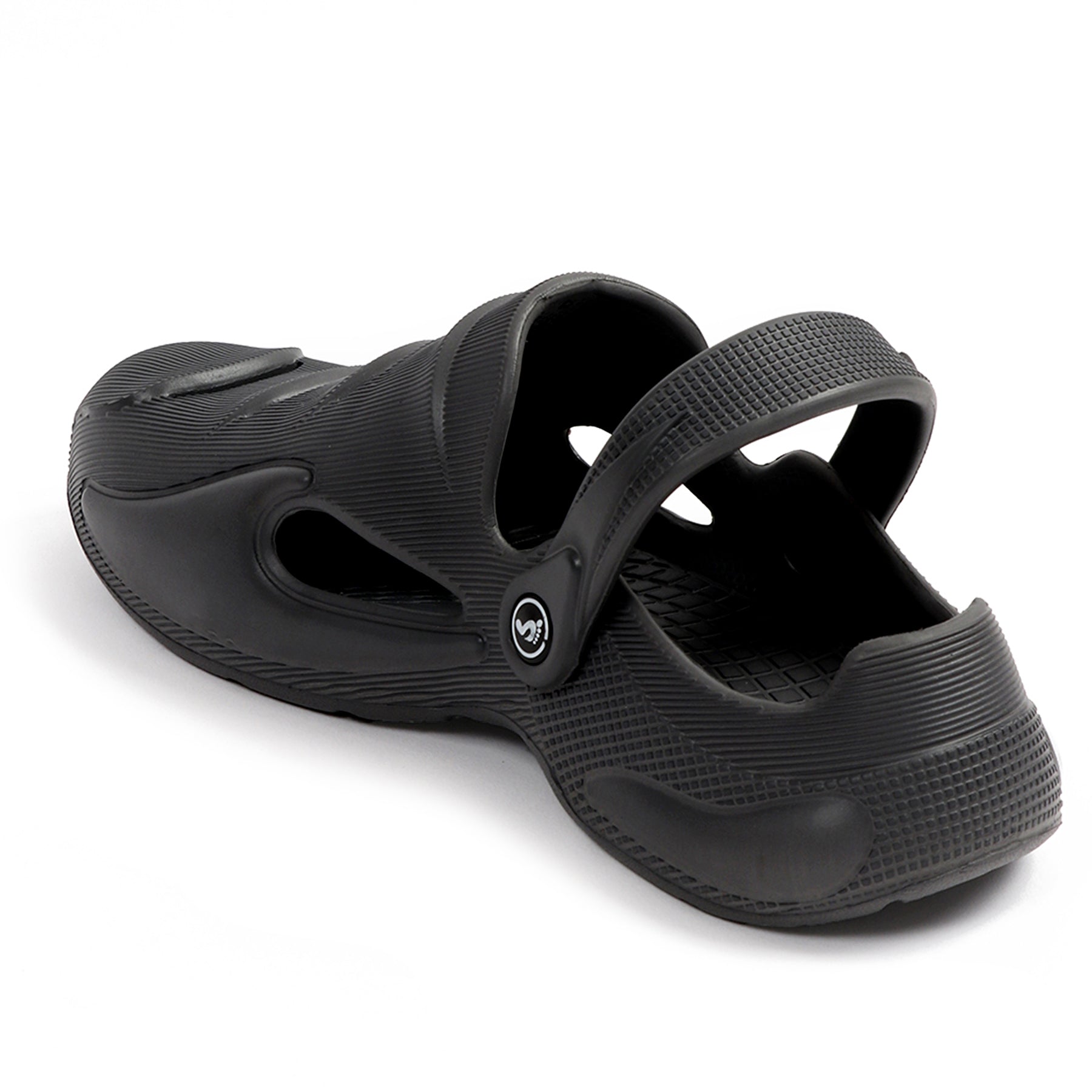 Smoothlite Painted-Heel Comfort Clogs for men in Black, image 3