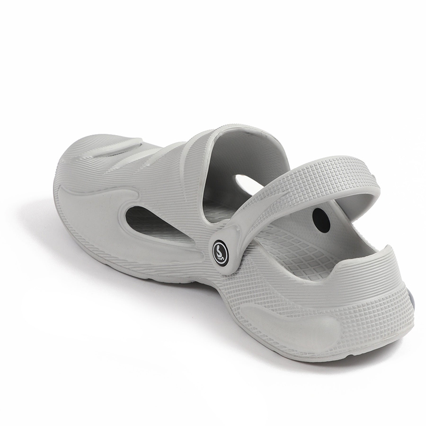 Smoothlite Painted-Heel Comfort Clogs for men in Light Grey, image 3