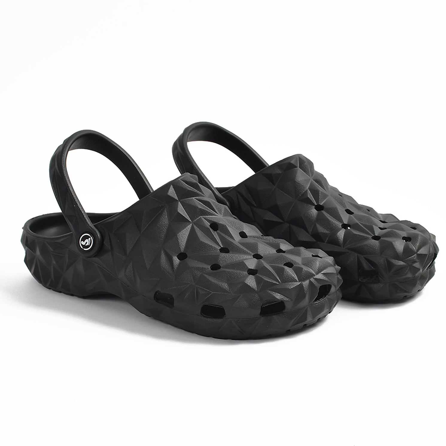 Smoothlite Diamond-Cut Ventilated Clogs for men in Black, image 5