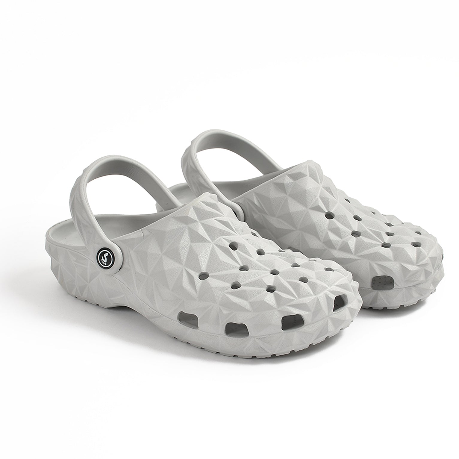 Smoothlite Diamond-Cut Ventilated Clogs for men in Light Grey, image 5