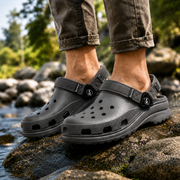 Smoothlite Ultra-Chunky Adjustable Clogs for men in Dark Grey, image 5