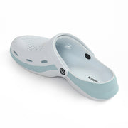 Smoothlite Classic Dual-Tone Painted Clogs for men in White & Blue, image 3