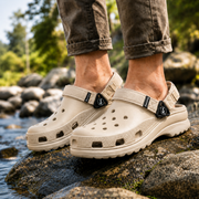 Smoothlite Ultra-Chunky Adjustable Clogs for men in Beige, image 5