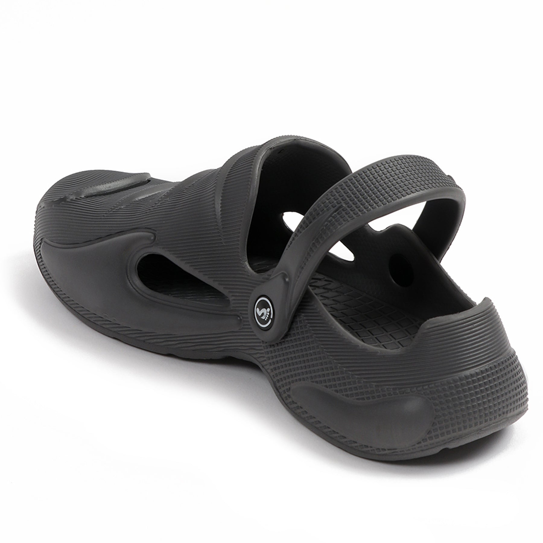 Smoothlite Painted-Heel Comfort Clogs for men in Dark Grey, image 3