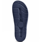 Smoothlite Adjustable Velcro Comfort Slides for men in Navy Blue, image 5