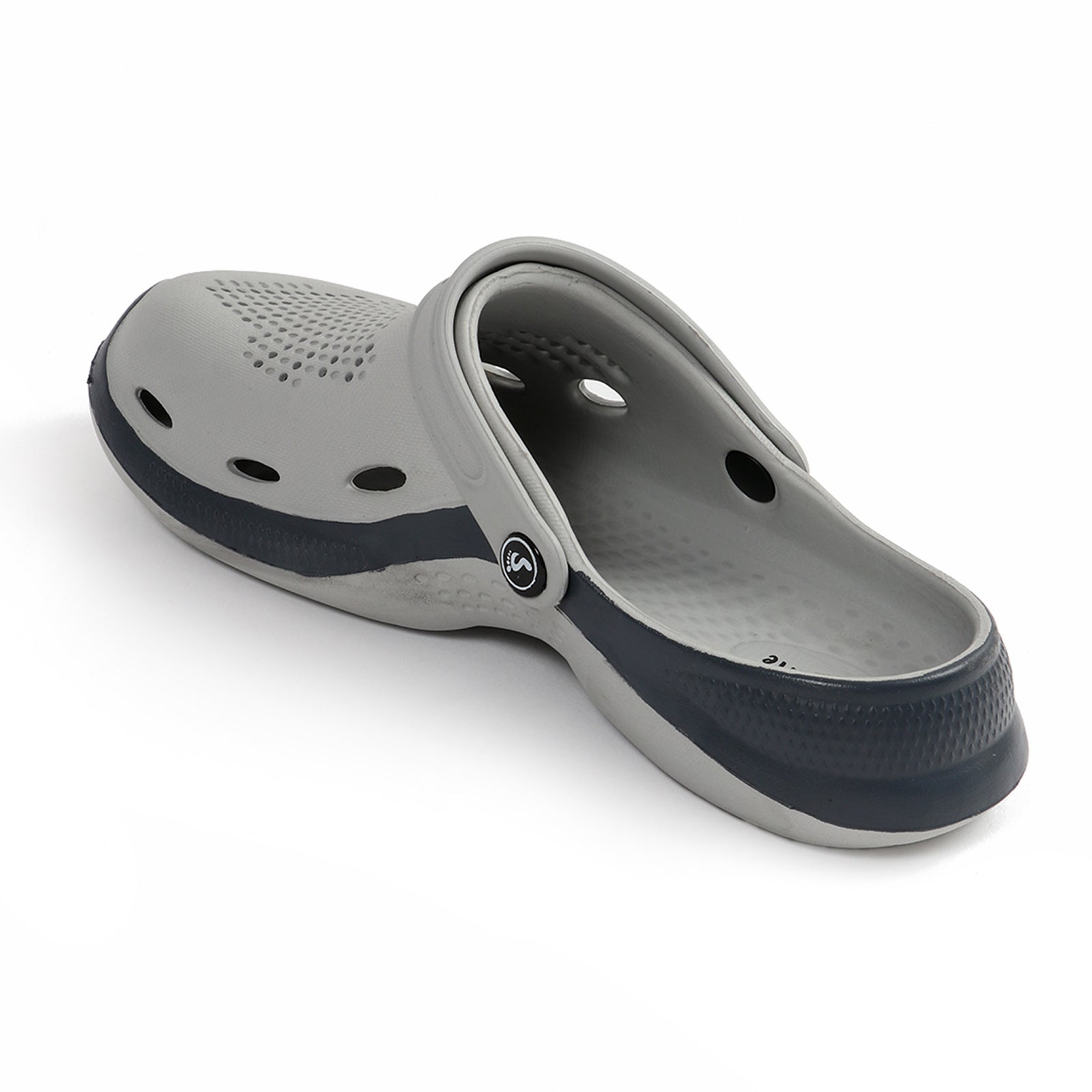 Smoothlite Classic Dual-Tone Painted Clogs for men in Light Grey & Dark Grey, image 3