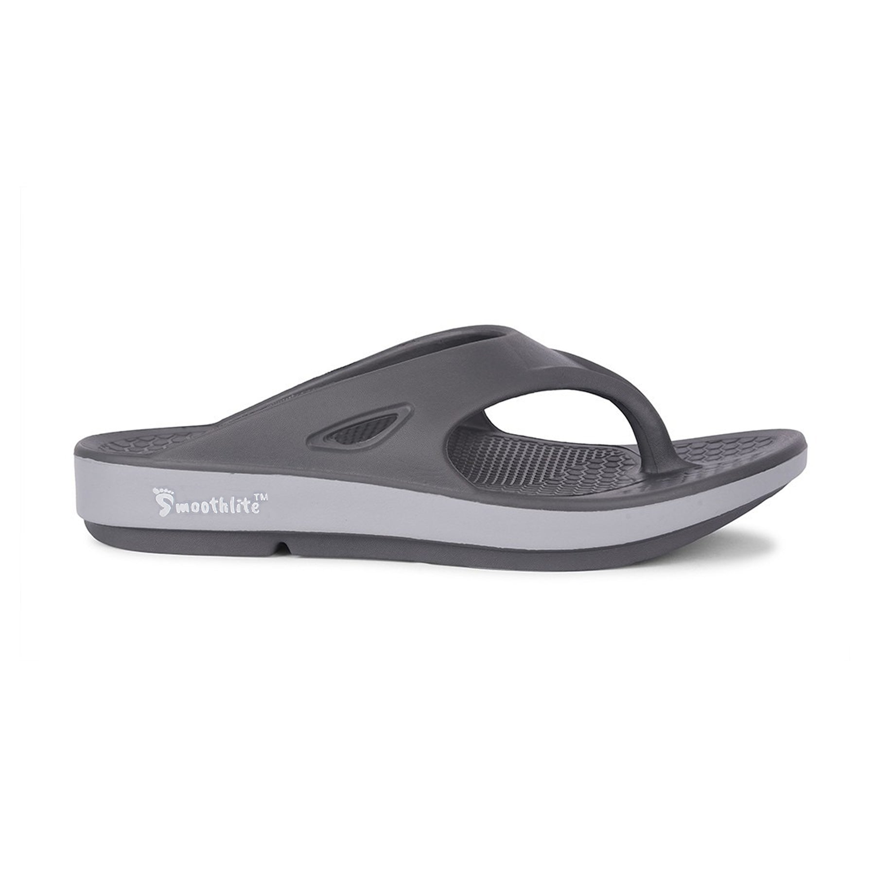 Smoothlite Everyday Cushioned Flip-Flops for men in Dark Grey, image 4