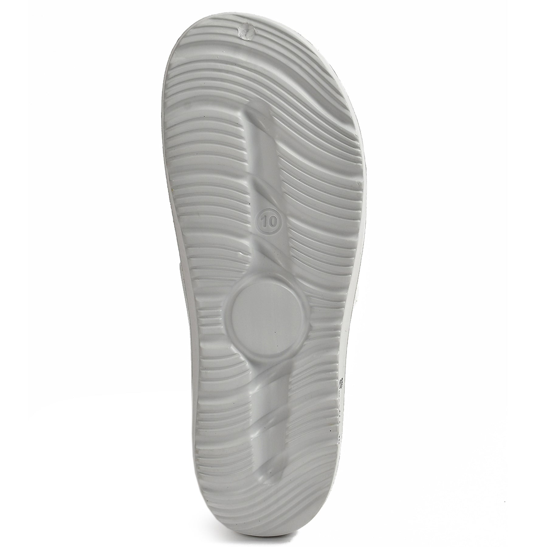Smoothlite Adjustable Velcro Comfort Slides for men in Light Grey, image 5