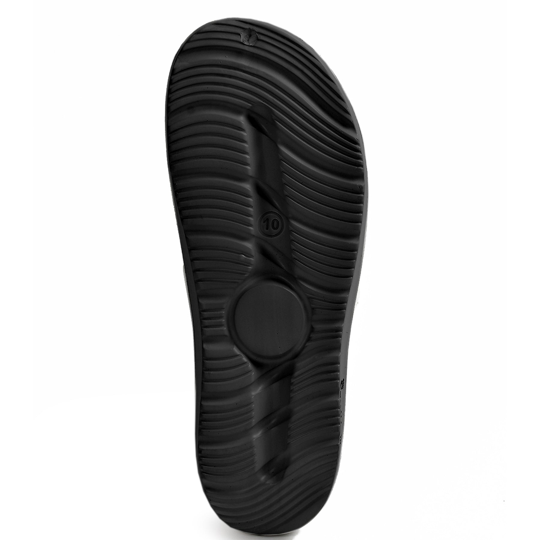 Smoothlite Adjustable Velcro Comfort Slides for men in Black, image 5