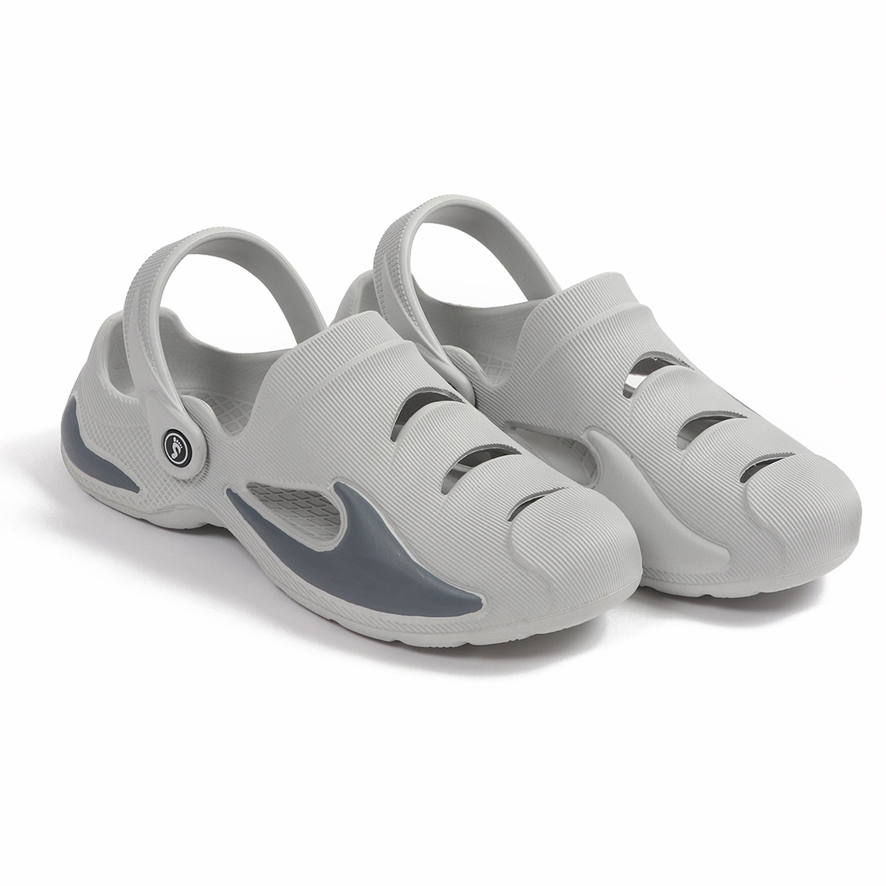 Smoothlite Painted-Heel Comfort Clogs for men in Light Grey, image 5