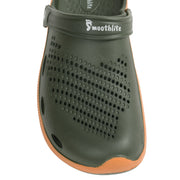 Smoothlite Classic Dual-Tone Painted Clogs for men in Olive & Tan, image 4