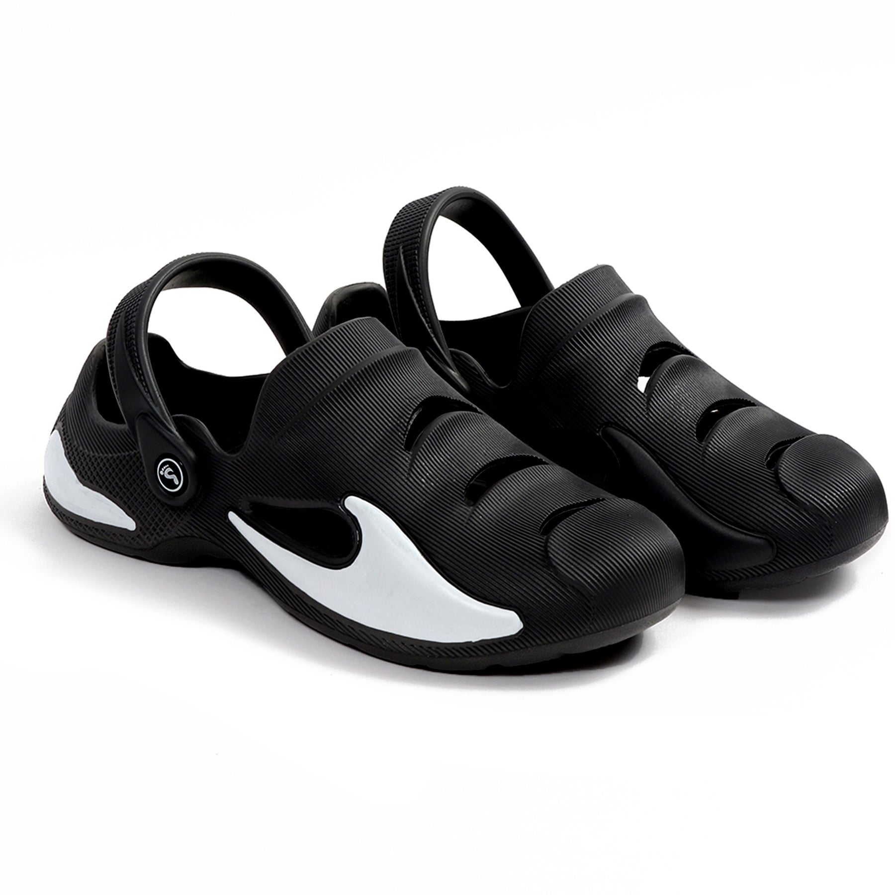 Smoothlite Painted-Heel Comfort Clogs for men in Black, image 5