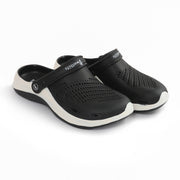 Smoothlite Classic Dual-Tone Painted Clogs for men in Black & White, image 5