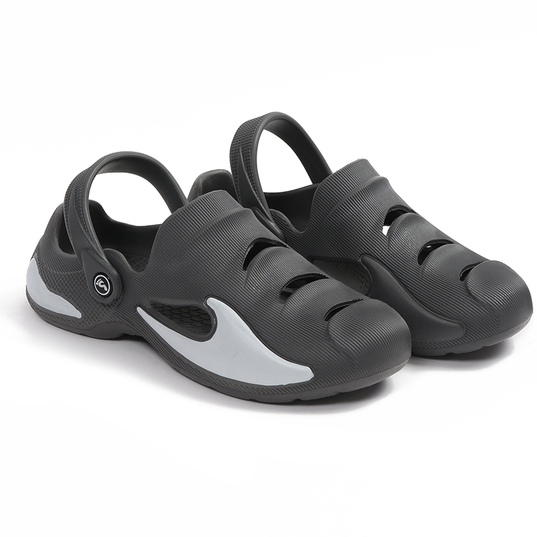 Smoothlite Painted-Heel Comfort Clogs for men in Dark Grey, image 5
