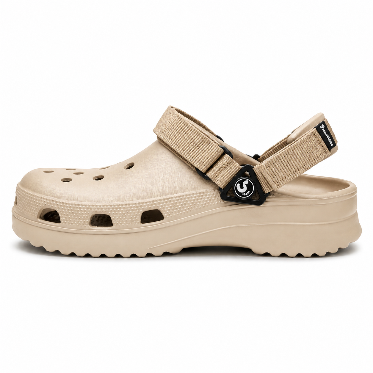 Smoothlite Ultra-Chunky Adjustable Clogs for men in Beige, image 7