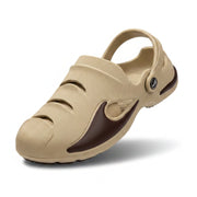 Smoothlite Painted-Heel Comfort Clogs for men in Beige, image 6