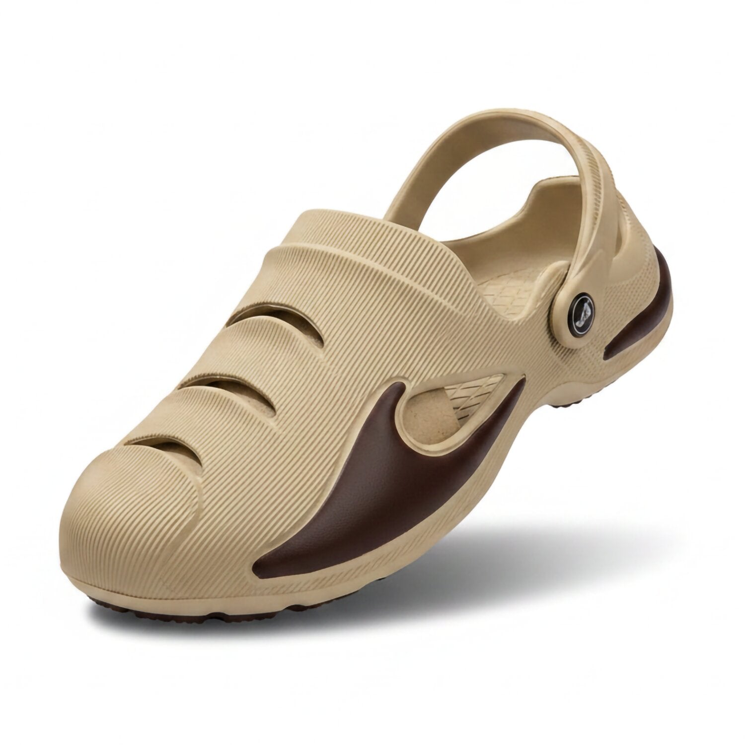 Smoothlite Painted-Heel Comfort Clogs for men in Beige, image 6