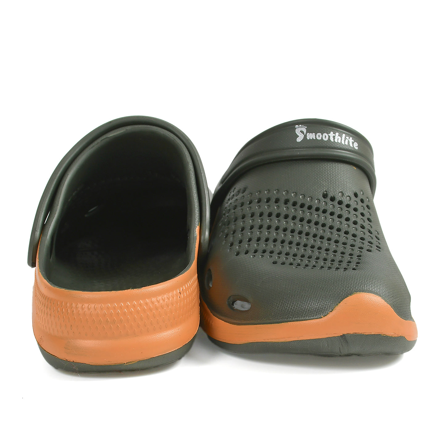 Smoothlite Classic Dual-Tone Painted Clogs for men in Olive & Tan, image 6