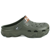 Smoothlite Chunky Clogs with Contrast Strap for men in Olive, image 2