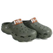 Smoothlite Chunky Clogs with Contrast Strap for men in Olive, image 3