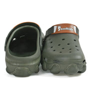 Smoothlite Chunky Clogs with Contrast Strap for men in Olive, image 4