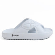 Smoothlite Cross-Strap Comfort Slides for men in White, image 6
